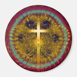 Rond ornament magneet