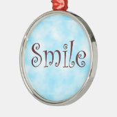 Rond ornament met een glimlach-premie (Links)