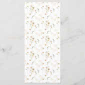 Rond overvloedig gedroogd wild Pampas Wedding Menu (Achterkant)