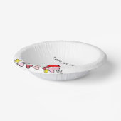 Rond papier Bord Cheesy Red Hearts (Gebogen)