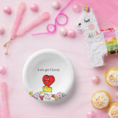 Rond papier Bord Cheesy Red Hearts (Feest)