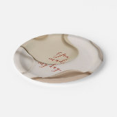 Rond papier bord in stijlvolle graphics (Gekanteld)