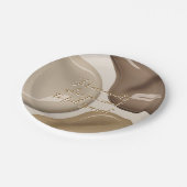 Rond papier bord in stijlvolle graphics (Gekanteld)