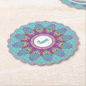 Rond papier onderzetter psychedelische aangepaste (Gekanteld)