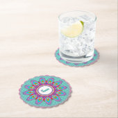 Rond papier onderzetter psychedelische aangepaste (Insitu)