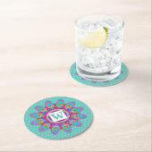 Rond papier onderzetter psychedelische aangepaste (Insitu)