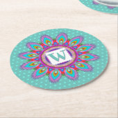 Rond papier onderzetter psychedelische aangepaste (Gebogen)