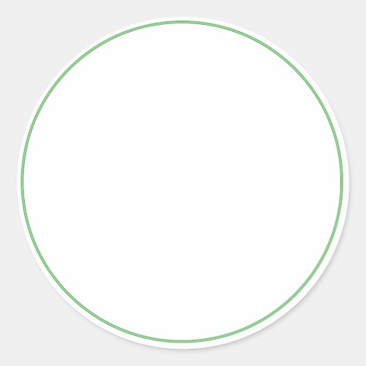 ROND Plain STICKER met GRENS - GREettegels (Voorkant)