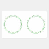 ROND Plain STICKER met GRENS - GREettegels (Voorkant)