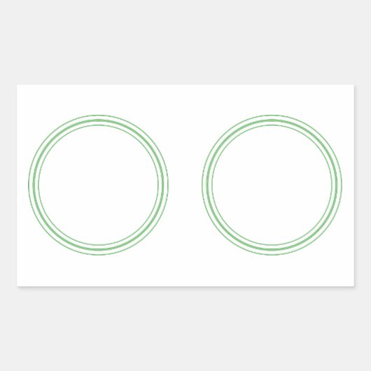 ROND Plain STICKER met GRENS - GREettegels (Voorkant)