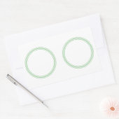 ROND Plain STICKER met GRENS - GREettegels (Envelop)
