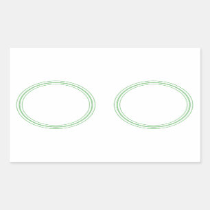 ROND Plain STICKER met GRENS - GREettegels