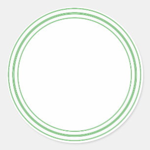 ROND Plain STICKER met GRENS - GREettegels
