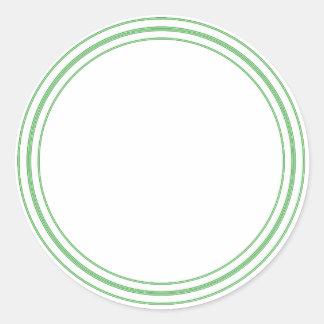 ROND Plain STICKER met GRENS - GREettegels