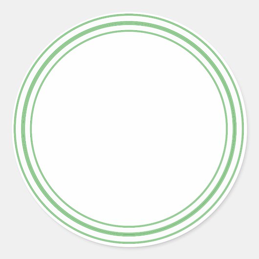 ROND Plain STICKER met GRENS - GREettegels (Voorkant)