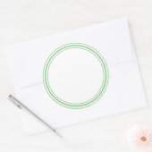 ROND Plain STICKER met GRENS - GREettegels (Envelop)