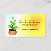 Rond Plant kinderkamer Visitekaartjes Sjabloon (Voorkant)