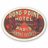 Rond Point Hotel Paris Chaps Elysees Sticker (Voorkant)