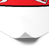 Rond Polska Canada Leaf Poster (Hoek)