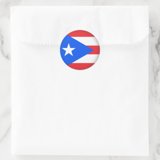 Rond Puerto Rico Ronde Sticker (Tas)