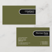 Rond rand Label - Groen bruin (66633) (Voorkant / Achterkant)