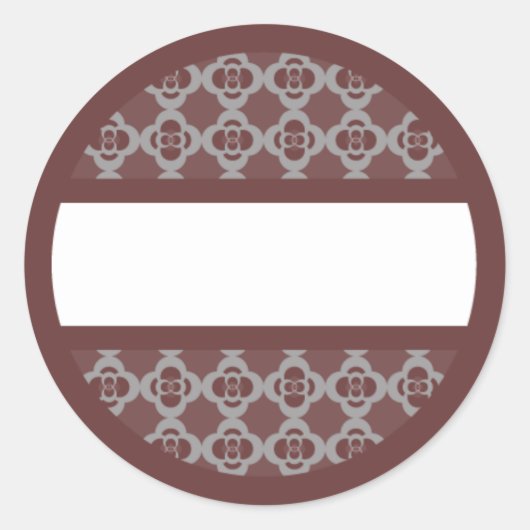 Rond Retro Rood Label (Voorkant)