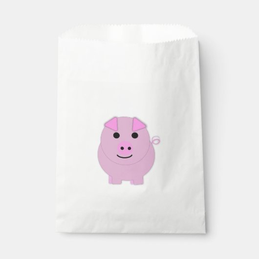 Rond roze bleekachtig bedankzakje (Voorkant)