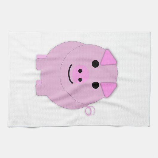Rond roze bleekachtig theedoek (Horizontaal)