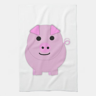 Rond roze bleekachtig theedoek