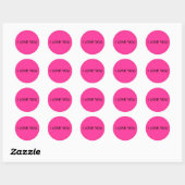 Rond roze Sticker (Vel)