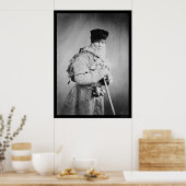 Rond Russisch Man met rugzak 1880 Poster (Keuken)