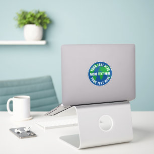 Rond save planet earth aangepaste vinyl stickers