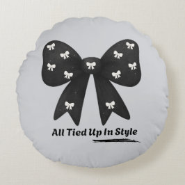 Rond sierkussen 'All Tied Up In Style' Kussen