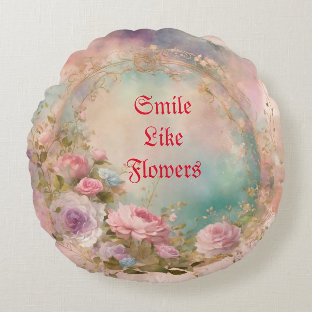 Rond sierkussen rond kussen (Voorkant)