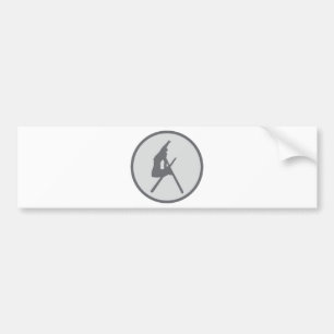 rond skicoon bumpersticker