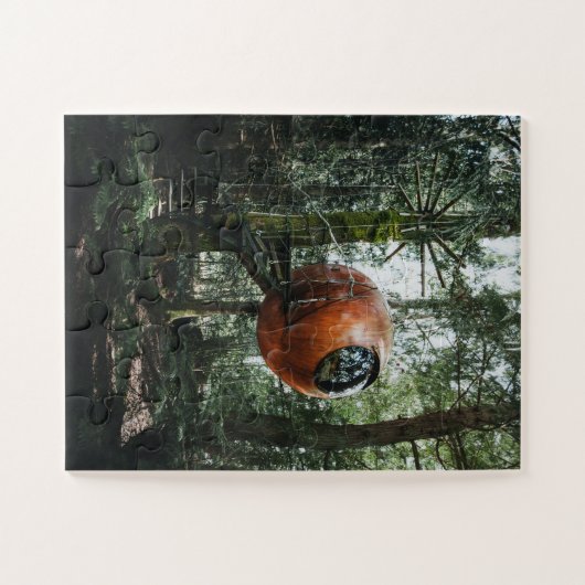 ROND SPHERE TREEHOUSE TINY HOUSE JIGSAW PUZZZLE LEGPUZZEL (Horizontaal)