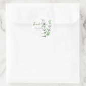 rond sticker voor rozemarijnbloem (Tas)