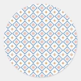 Rond stickerontwerp met een witte achtergrond ronde sticker