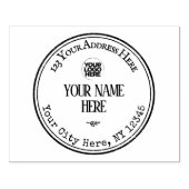  Rond Terugkeeradres Rubberstempel (Afrduk)