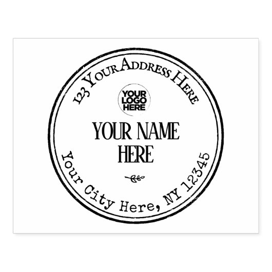 Rond Terugkeeradres Rubberstempel (Afrduk)