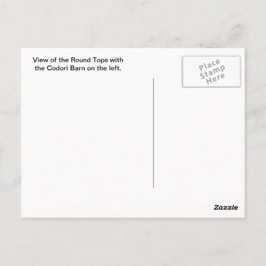 ROND TOPJES EN CODORI BARN BRIEFKAART (Achterkant)