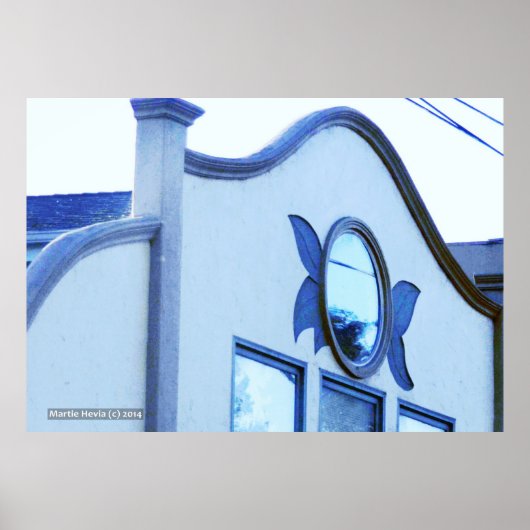 Rond venster poster (Voorkant)