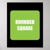 Rond vierkant, 15 x 15 poster (Voorkant)