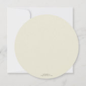 Rond/vierkant Nachtelijk Wreater Thanksgiving Dinn Kaart (Achterkant)