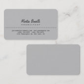 Rond Visitekaartje met grijze vloer (Voorkant / Achterkant)