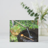 rond waterbekken briefkaart (Staand voorkant)