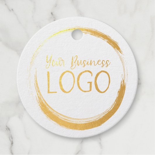 Rond Zakelijk Logo Promo Bedankjes Labels (Voorkant)