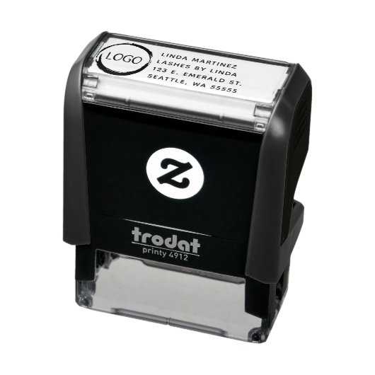 Rond Zakelijk Logo Promo Zelfinktende Stempel (Product)