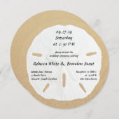 Rond zand dollaire wedstrijd-uitvindingen kaart (Voorkant / Achterkant)