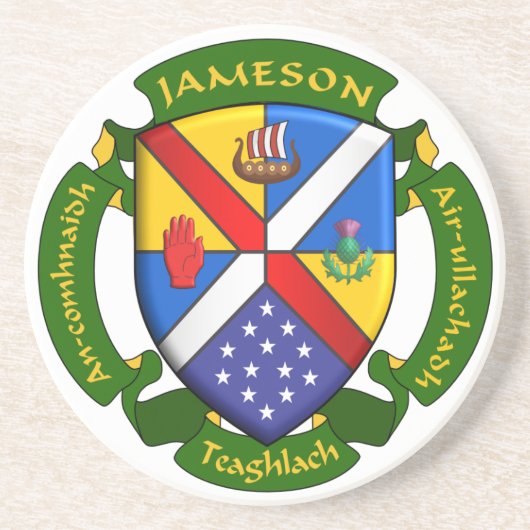 Rond zandsteen Onderzetter (Voorkant)